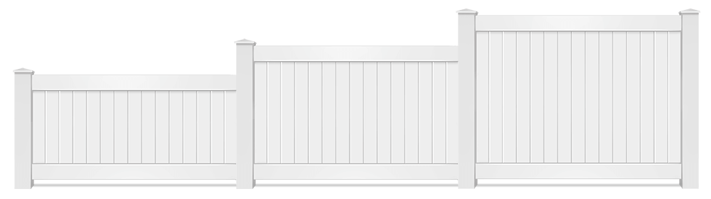 Residential Vinyl fence height options West Georgia