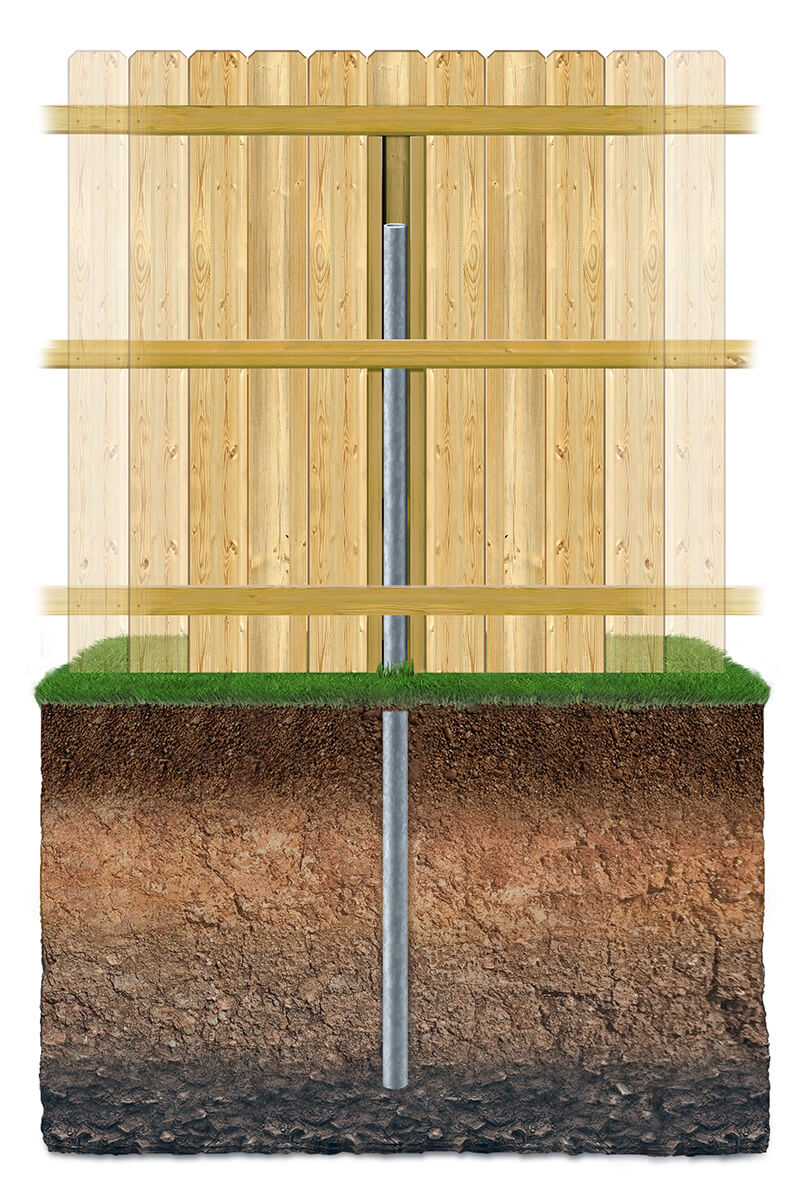 No-dig Wood Fence Contractor in West Georgia