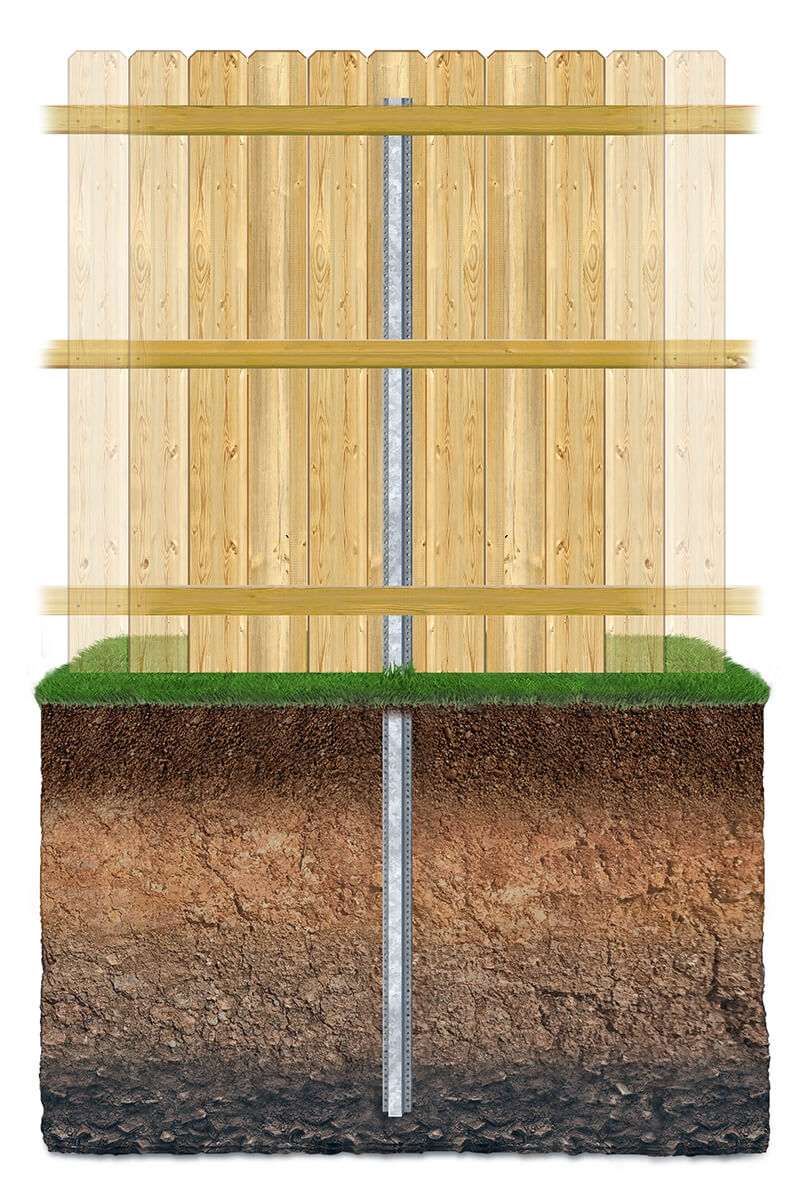 No-dig Wood Fence Contractor in West Georgia